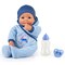Bayer: Hello Baby Boy Doll - 18" Blue Boat Design - Pacifier, Bottle, Matching Cap, Moves Mouth, Baby Sounds, Pretend Play